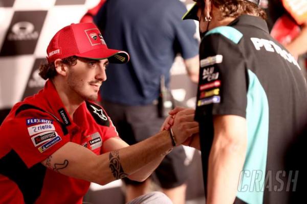 Pembalap Ducati Lenovo Team, Francesco Bagnaia, memimpin klasemen sementara dengan koleksi 222 poin