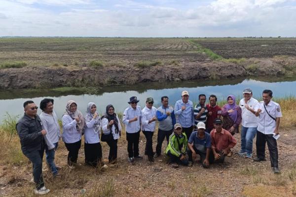 Optimis Swasembada Pangan Terwujud, Kementan Tinjau Program Oplah di Sumsel