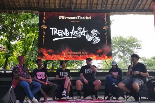 Trend Asia mengampanyekan #BersuaraTiapHari di festival musik tahunan Rock in Solo