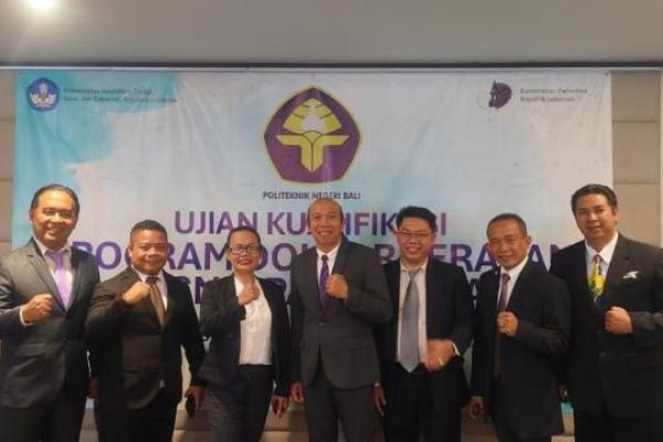 Politeknik Negeri Doktor melakukan gebrakan untuk Ujian Kualifikasi Program Studi Dokter Terapan (S3) Bisnis Pariwisata.