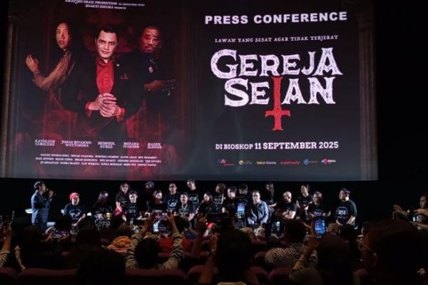 Menegangkan dan juga memiliki pesan moral tentang bahaya penyesatan di film Gereja Setan