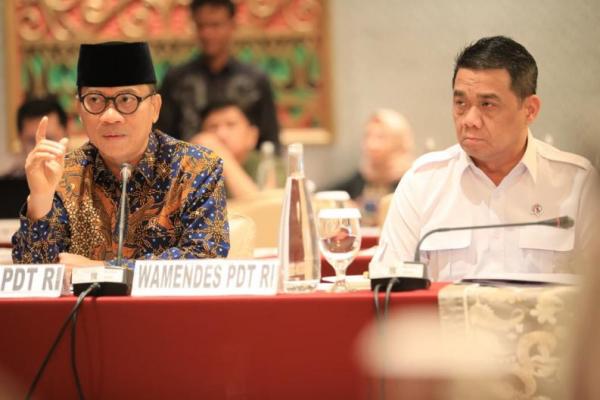 Mendes PDT mengapresiasi Komite I DPD RI yang telah memberikan dukungan dan energi kepada Kemendes PDT dalam membangun desa-desa di Indonesia