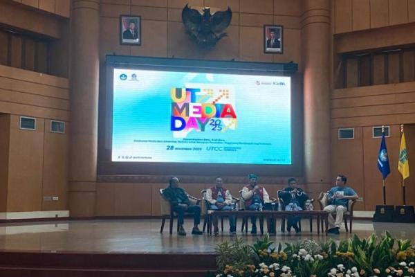 Universitas Terbuka (UT) menargetkan sumbangan 8 persen Angka Partisipasi Kasar (APK) Perguruan Tinggi pada 2045.