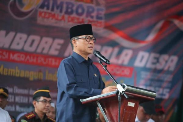 Mendes PDT Yandri Susanto menetapkan APDESI Merah Putih Kabupaten Bogor sebagai role model nasional dalam membangun kekompakan pemerintah desa