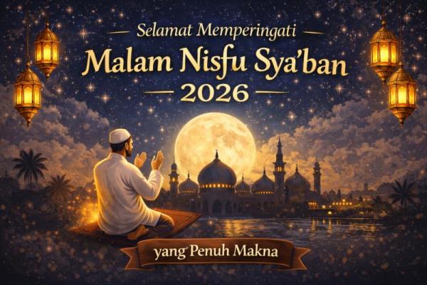Salah satu cara menebarkan keberkahan malam Nisfu Syaban adalah melalui ucapan yang baik, menyebarkan doa, dan mengingatkan sesama Muslim akan keutamaannya