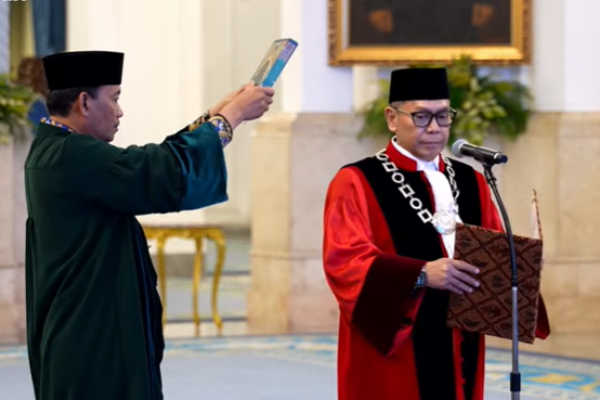 Majelis Kehormatan Mahkamah Konstitusi tidak memiliki kewenangan untuk menindaklanjuti laporan terkait proses mekanisme pemilihan hakim konstitusi.