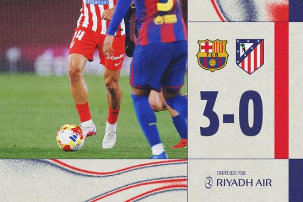 Atletico Madrid memastikan tempat di final Piala Raja meski kalah 0-3 dari Barcelona pada leg kedua semifinal di Camp Nou.