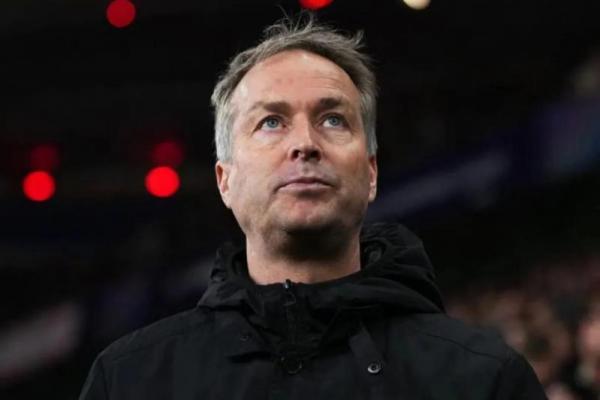 Pelatih Bayer Leverkusen, Kasper Hjulmand, tidak bisa menutupi rasa kecewanya.