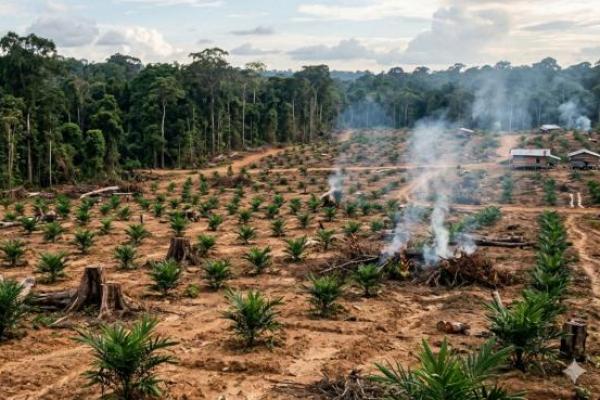 Ekspansi lahan perkebunan kelapa sawit yang masif dan tidak berkelanjutan membawa perubahan lanskap ekologi yang cukup drastis bagi alam di sekitarnya.