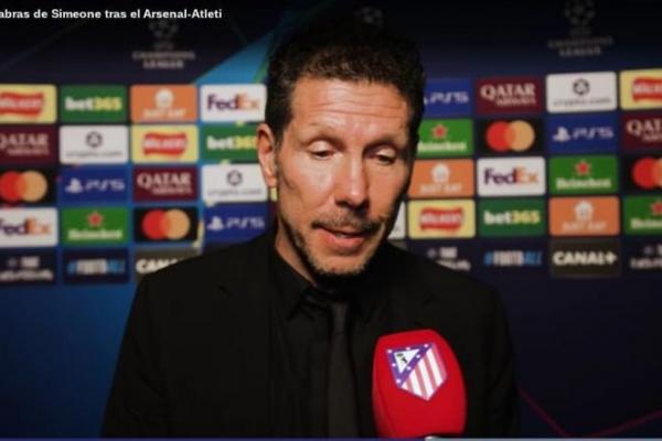 Pelatih Diego Simeone mengakui keunggulan Arsenal setelah Atletico Madrid tersingkir dari Liga Champions.