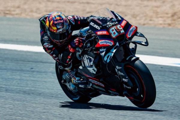 Pembalap Aprilia Racing, Jorge Martin, berhasil memenangi balapan MotoGP Prancis 2026 di Sirkuit Le Mans