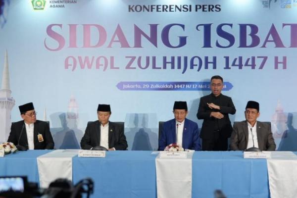 Pemerintah menetapkan 1 Zulhijah 1447 Hijriah bertepatan dengan 18 Mei 2026. Dengan demikian, Hari Raya Iduladha 1447 H/2026 M jatuh pada Rabu, 27 Mei 2026