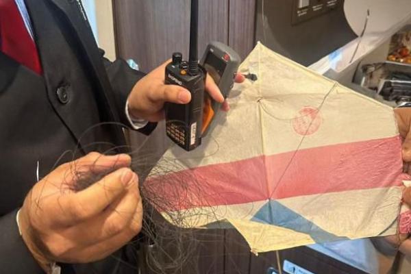 Sepanjang tahun 2024 hingga Mei 2026, petugas KCIC telah mengamankan sebanyak 452 layang-layang dan benangnya
