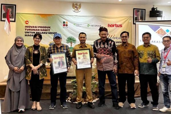 Badan Pengelola Dana Perkebunan (BPDP) mendorong Usaha Kecil, Mikro, dan Koperasi (UKMK) di Kabupaten Magelang, Jawa Tengah, mengoptimalkan produk turunan sawit