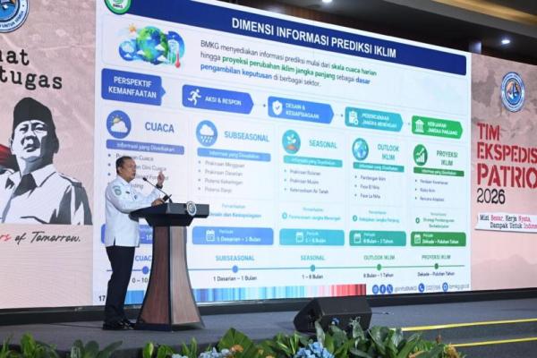 Kepala BMKG Faisal menegaskan setiap daerah di Indonesia memiliki karakteristik iklim yang berbeda sehingga pendekatan pembangunan tidak dapat disamaratakan