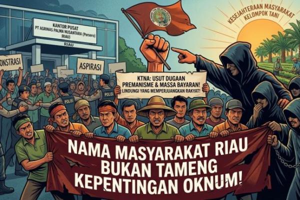 Kelompok Tani Nelayan Andalan mengecam keras aksi demonstrasi yang digelar di Kantor Pusat PT Agrinas Palma Nusantara pada Rabu, (2/9).