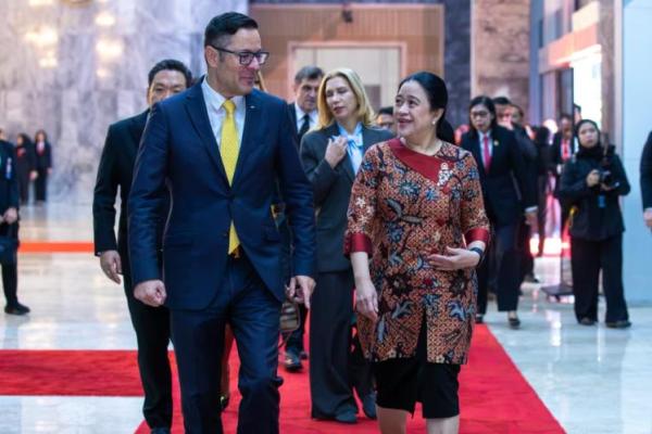 DPR RI Puan Maharani menerima kunjungan Wakil Perdana Menteri (PM) Republik Bulgaria, Alexander Poulev.