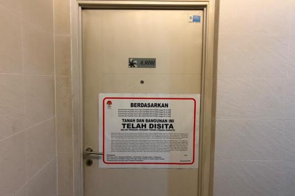 Apartemen tersebut diduga merupakan pemberian dari pihak swasta atas nama Eno Bowo Susilo.