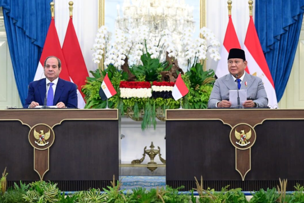 Prabowo menegaskan bahwa Indonesia dan Mesir perlu terus menyelaraskan langkah melalui konsultasi dan kerja sama di berbagai forum internasional