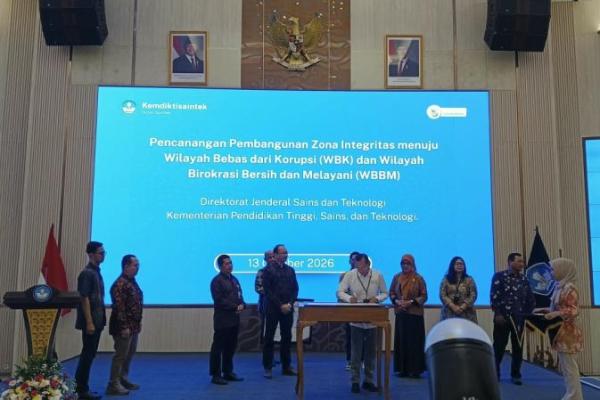 Direktorat Jenderal Sains dan Teknologi, Kemendiktisaintek menargetkan dapat mengusulkan predikat Wilayah Bebas dari Korupsi (WBK) pada tahun depan.