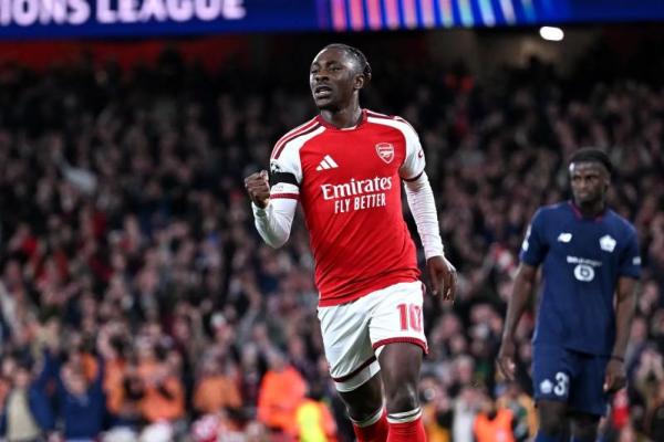 Gelandang serang Arsenal, Ebere Eze, mengaku menikmati permainan timnya setelah membantu The Gunners meraih kemenangan 3-0 atas Lille.