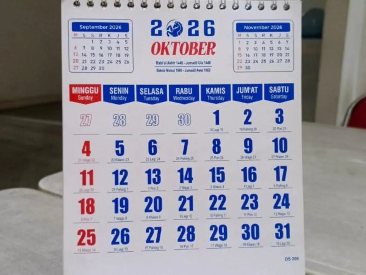 29 Oktober 2026: Cek Daftar Peringatan Hari Ini